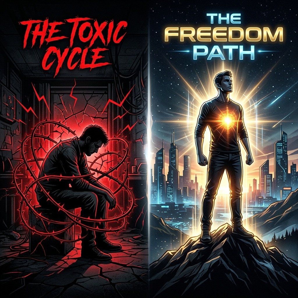 Pain Point Visual Toxic Cycle vs Freedom Path